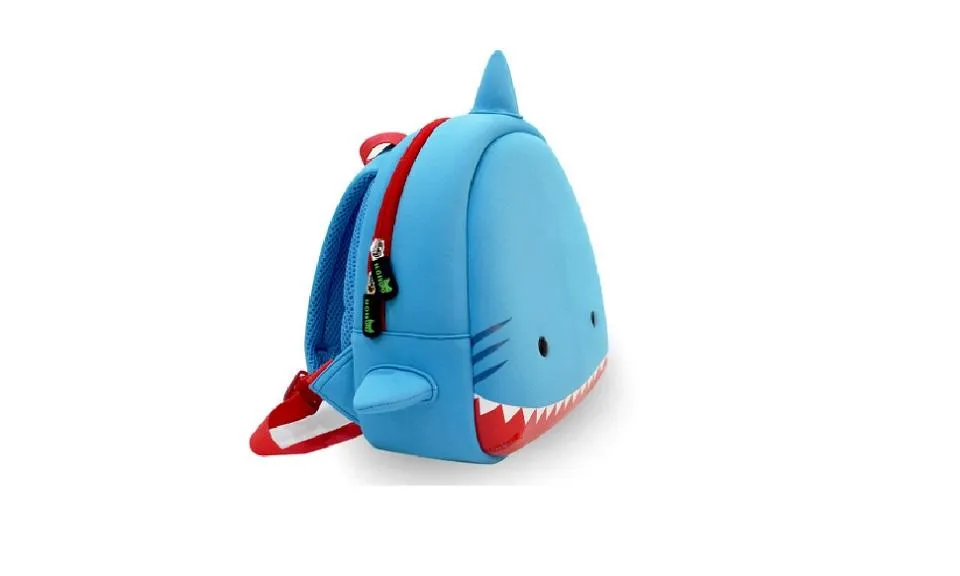 3D Shark Waterproof Children School Bags