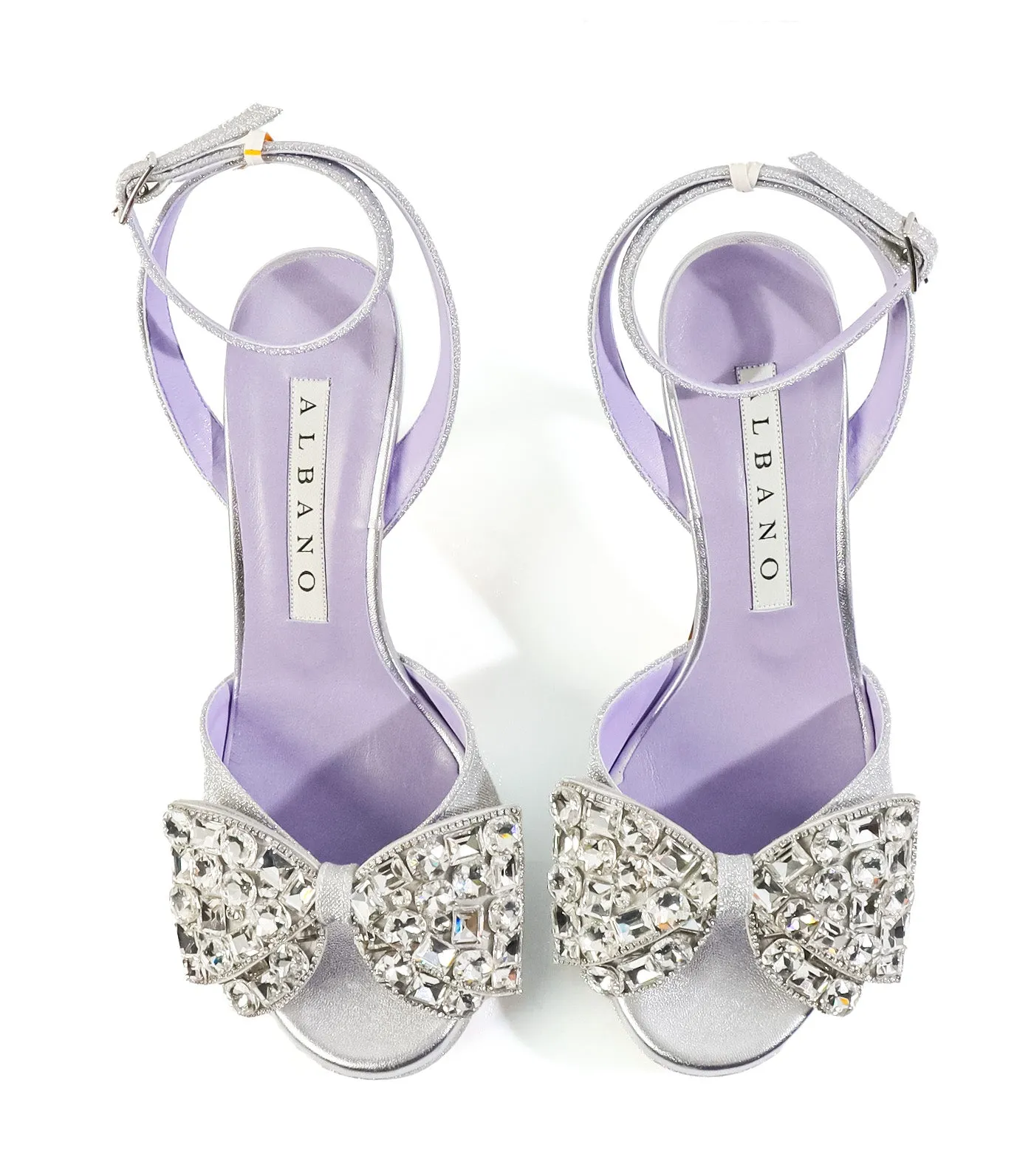 5010 Velour Sandals Silver