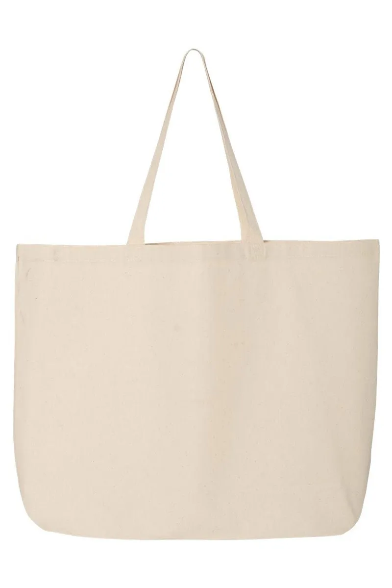 Arched Red And Green Teacher Canvas Jumbo Tote