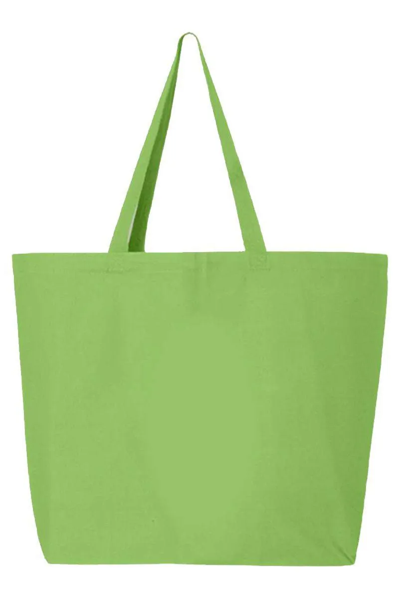 Arched Red And Green Teacher Canvas Jumbo Tote