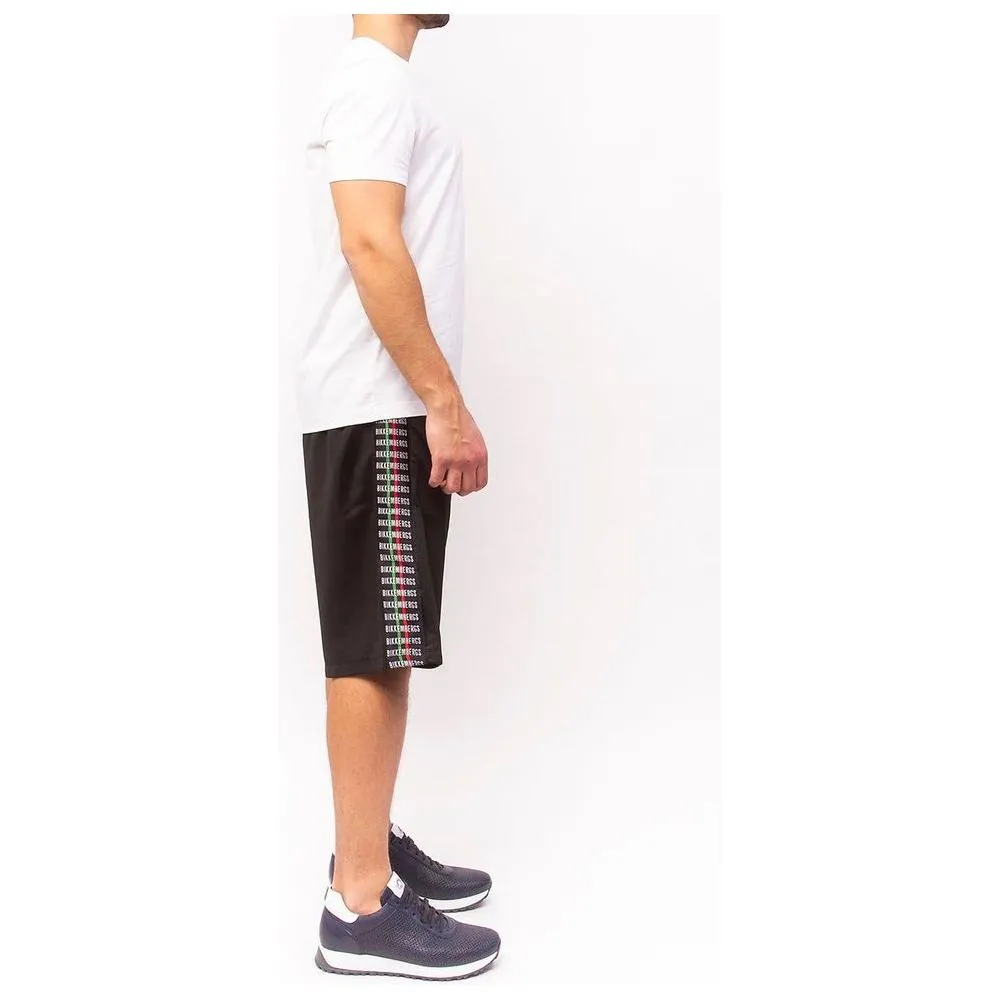 Bikkembergs Sleek Anniversary Striped Bermuda Shorts