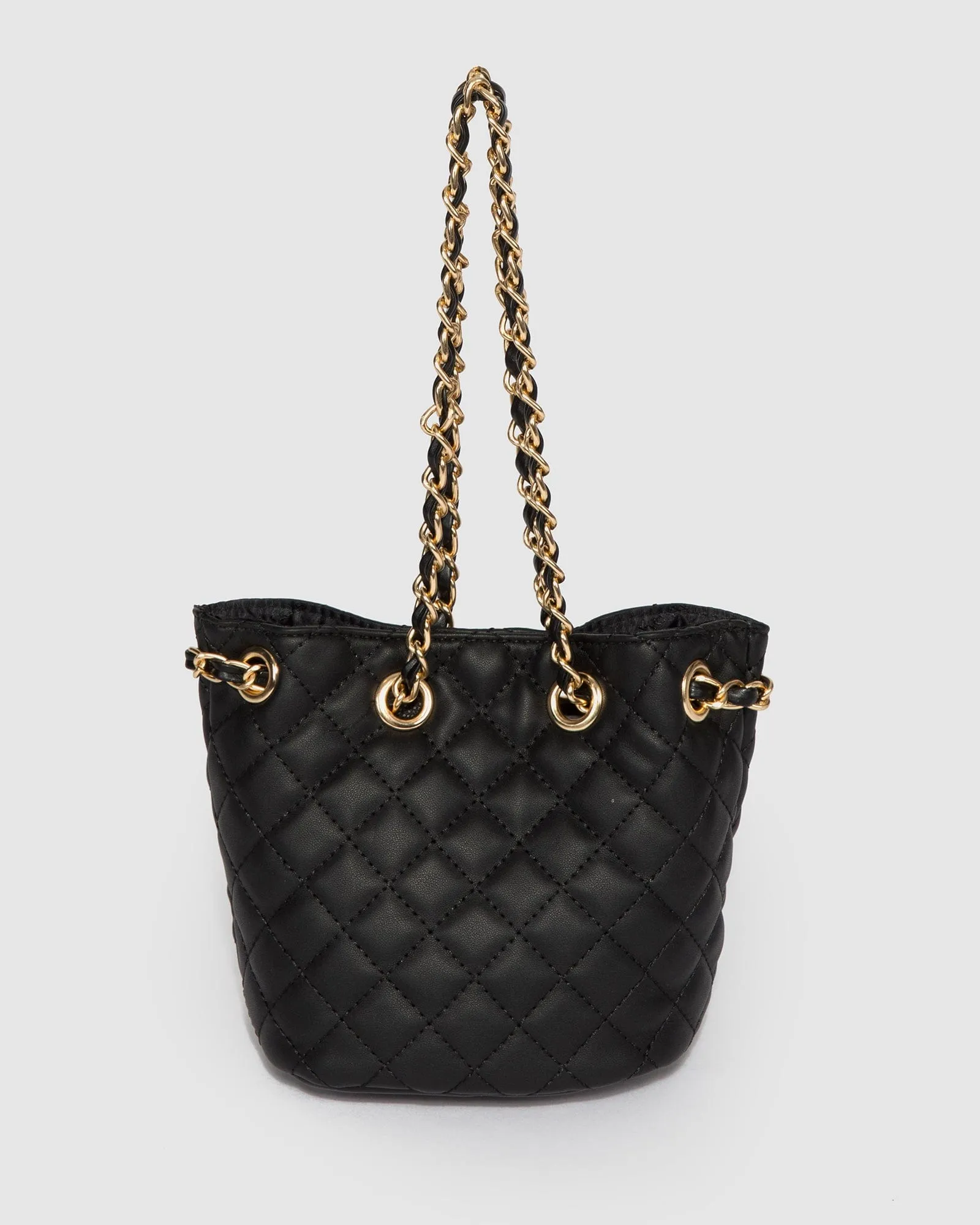 Black Destiny Mini Bucket Bag