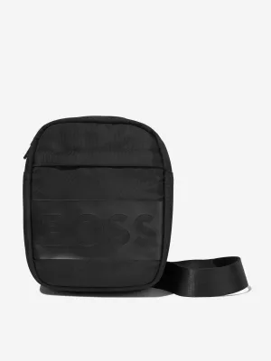 BOSS Boys Logo Pouch Bag in Black