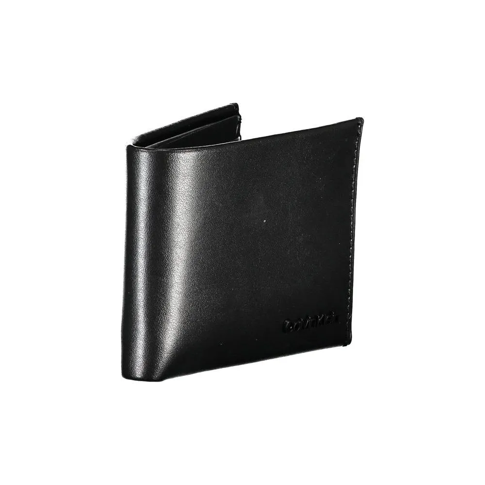 Calvin Klein Sleek Double-Slot Leather Wallet with RFID Block