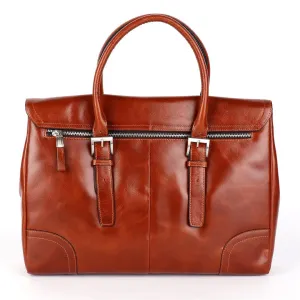 Catsten Genuine Leather Brown Bag