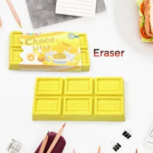 Chocolate Shaped Erasers for Kids - Soft Pencil Erasers for School & Office