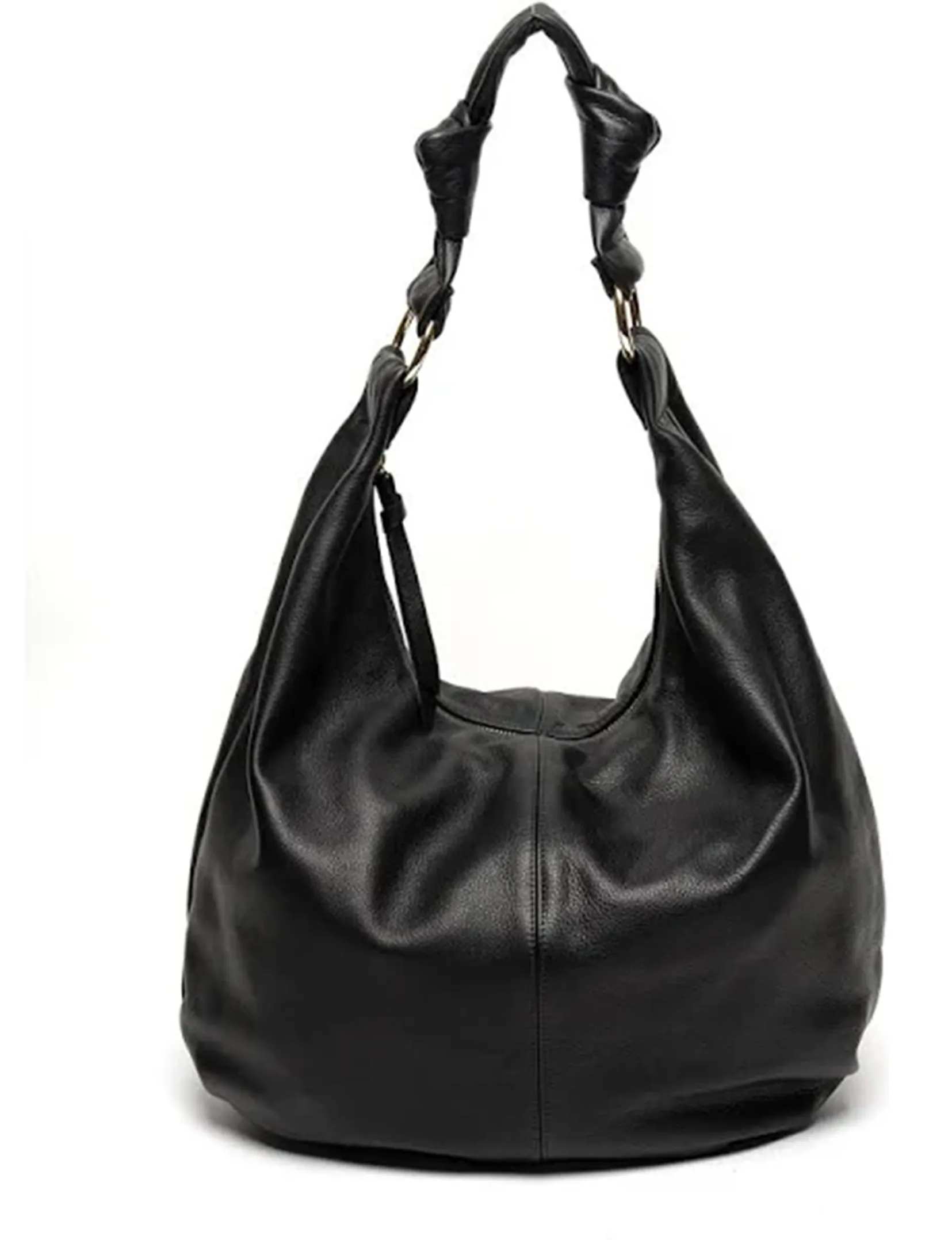 Cleo "O" Hobo Bag, Black