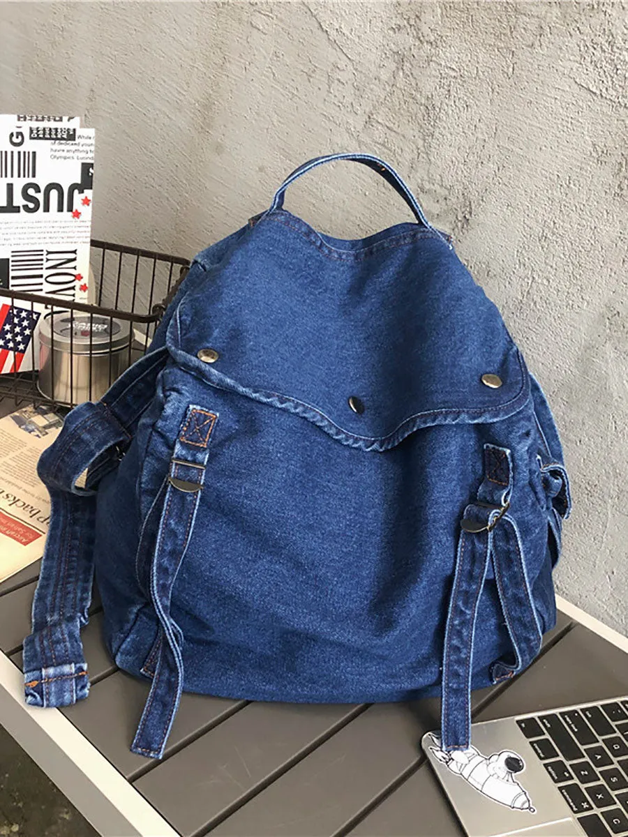 Denim Casual Large Capacity Bag Retro Shoulder Bag