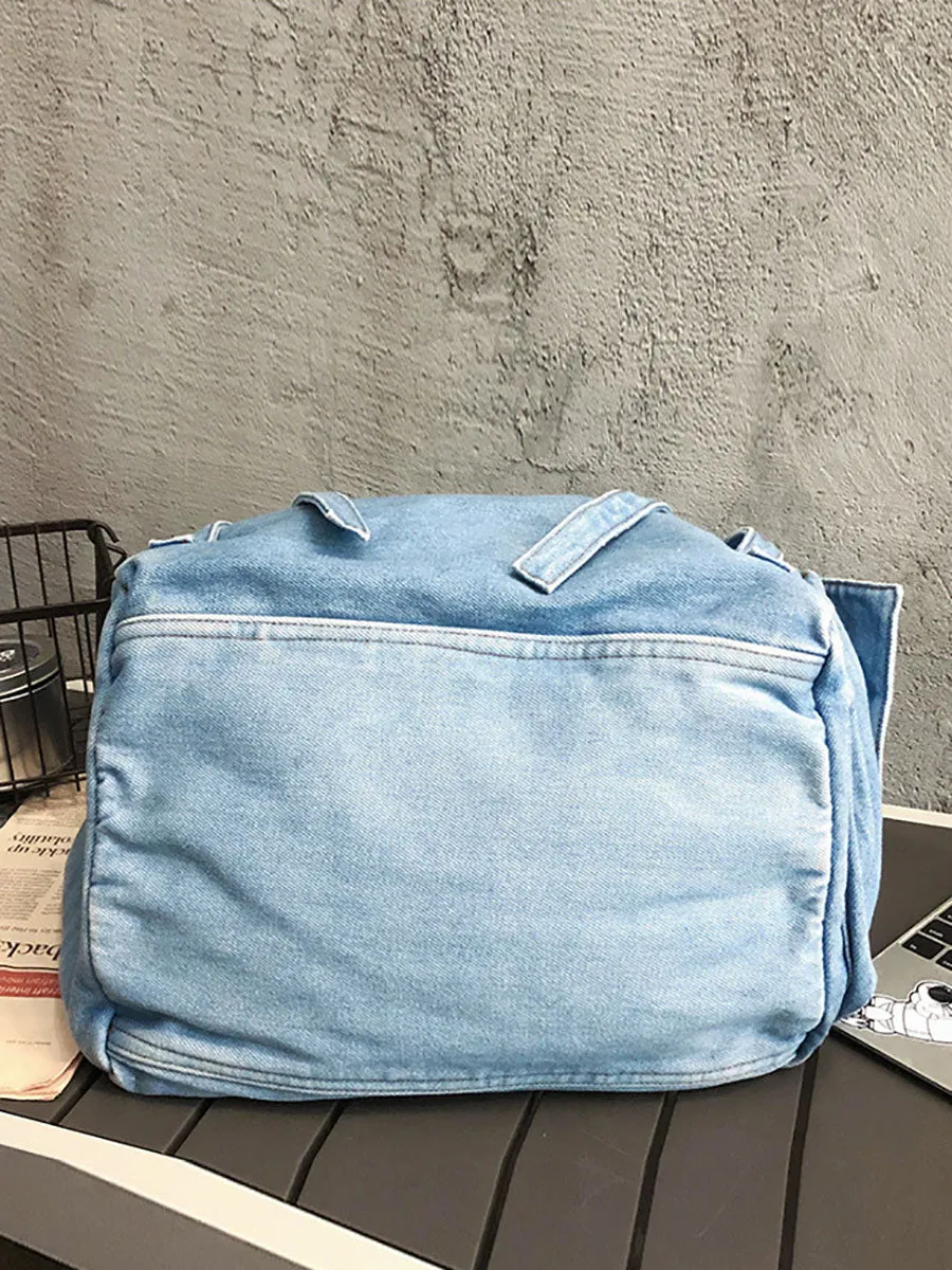 Denim Casual Large Capacity Bag Retro Shoulder Bag