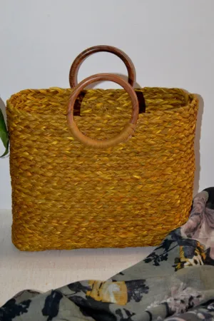 Dharini Sabai Hand Bag (Mustard)