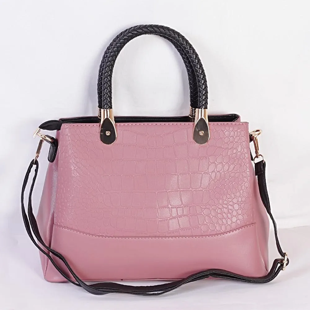 Fashion Trendy Women Handbag - Pink