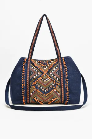 Go Boho Blue Tote