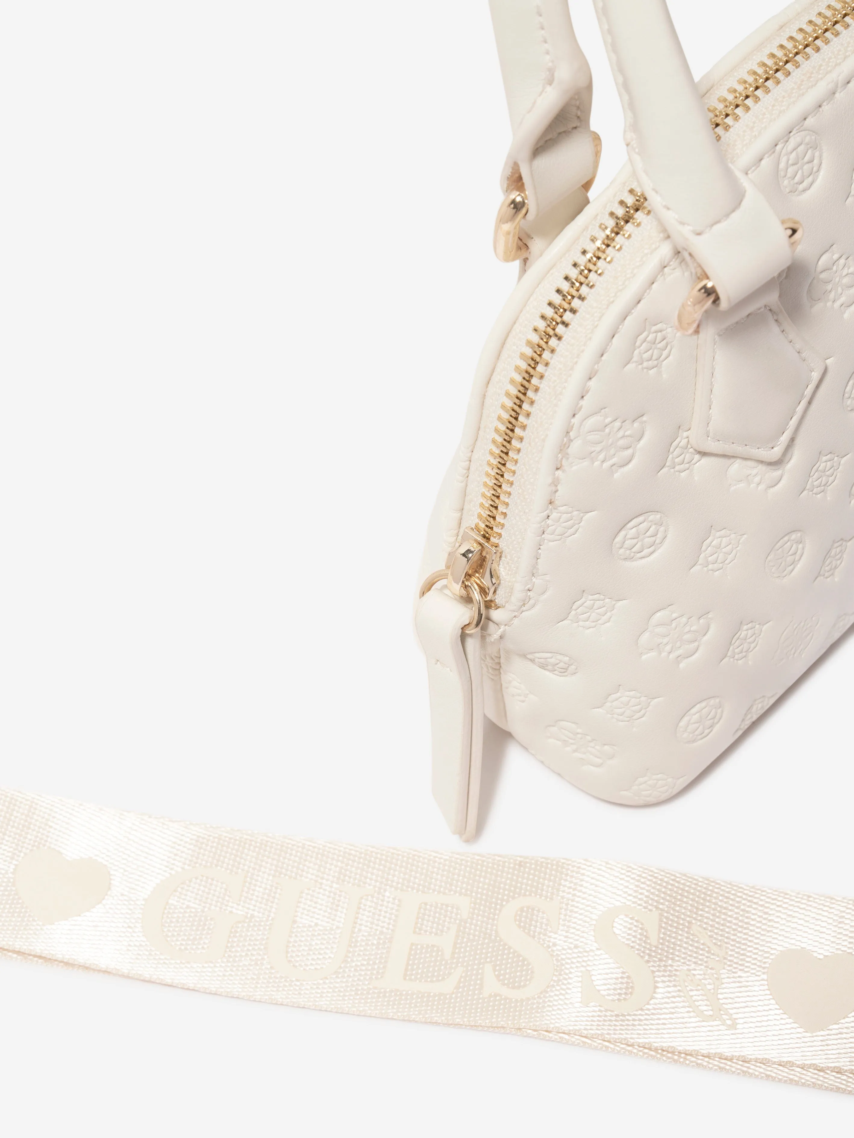 Guess Girls Mini Satchel Bag in Ivory