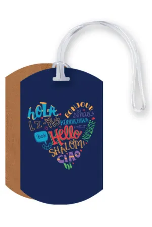 Hello Luggage Tag