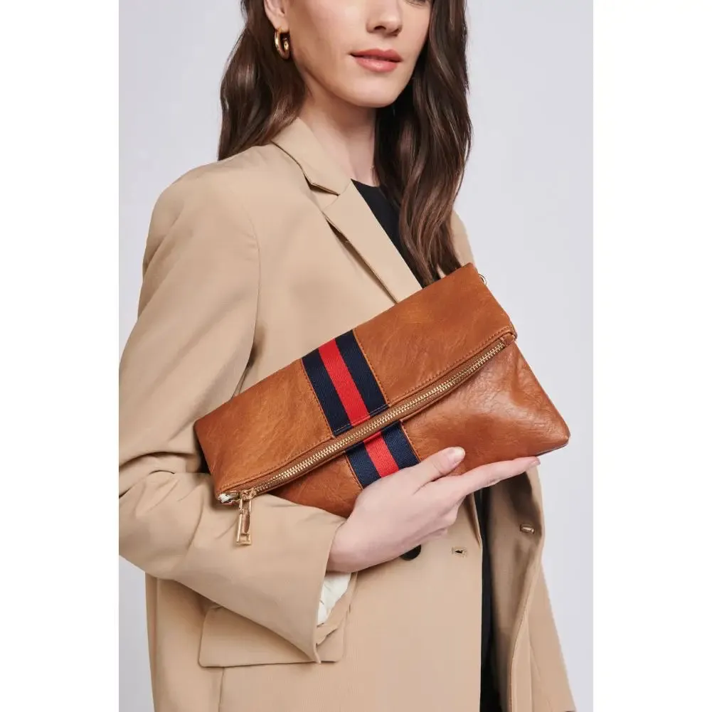 Jules Stripe Clutch