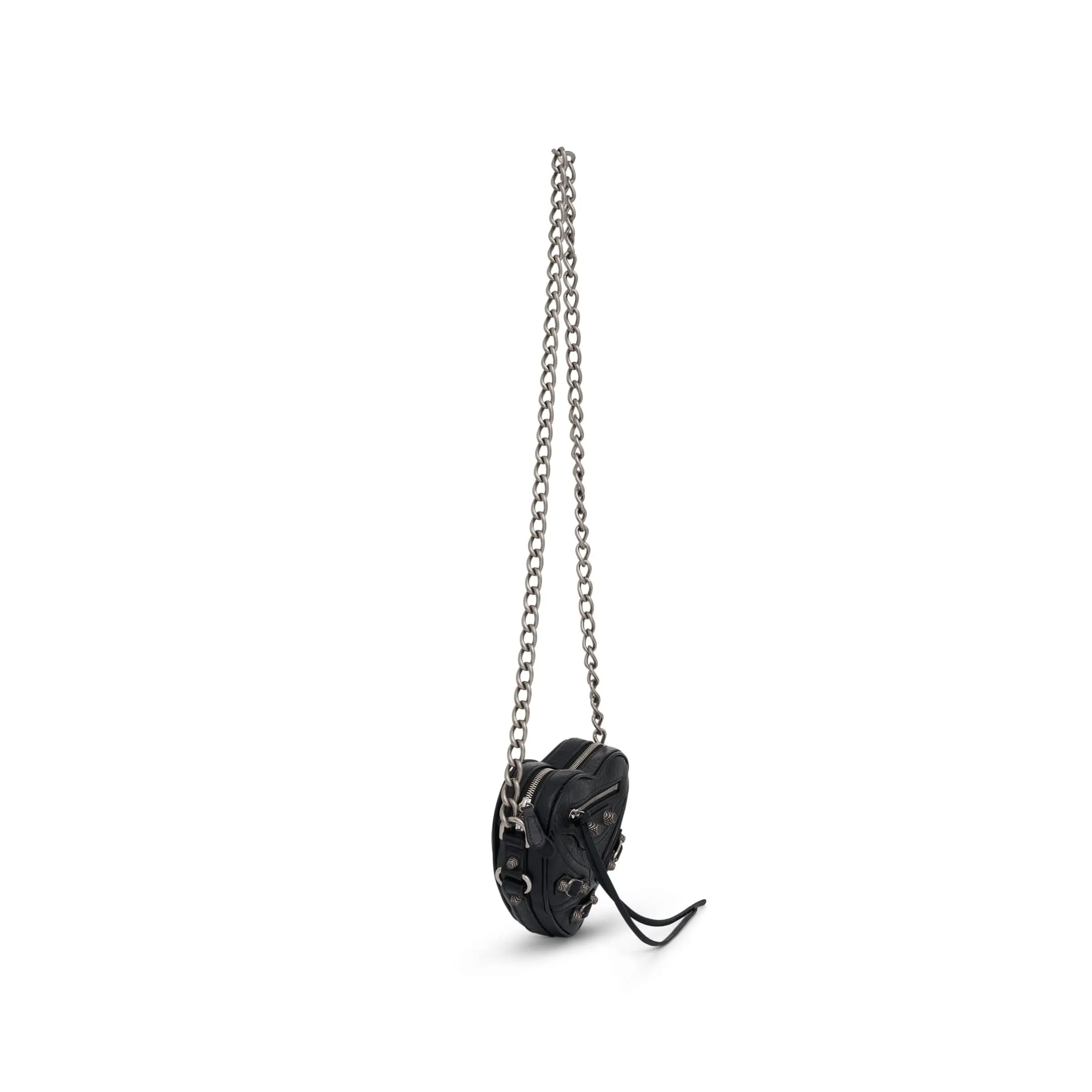 Le Cagole Heart Mini Bag in Black