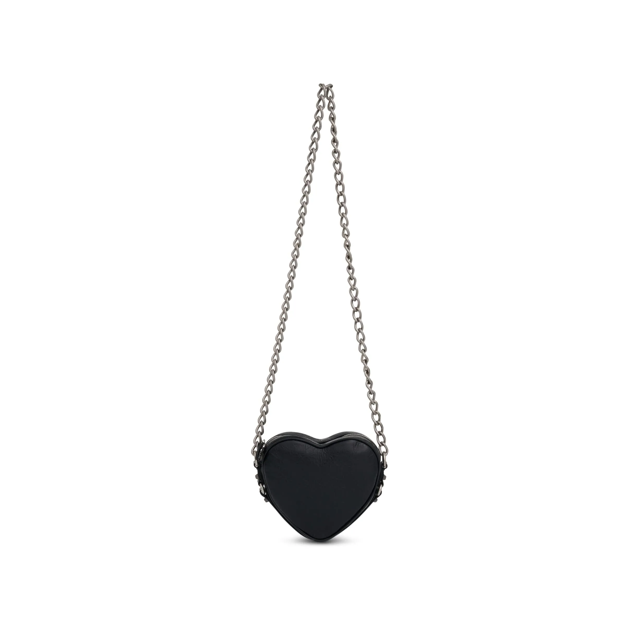 Le Cagole Heart Mini Bag in Black