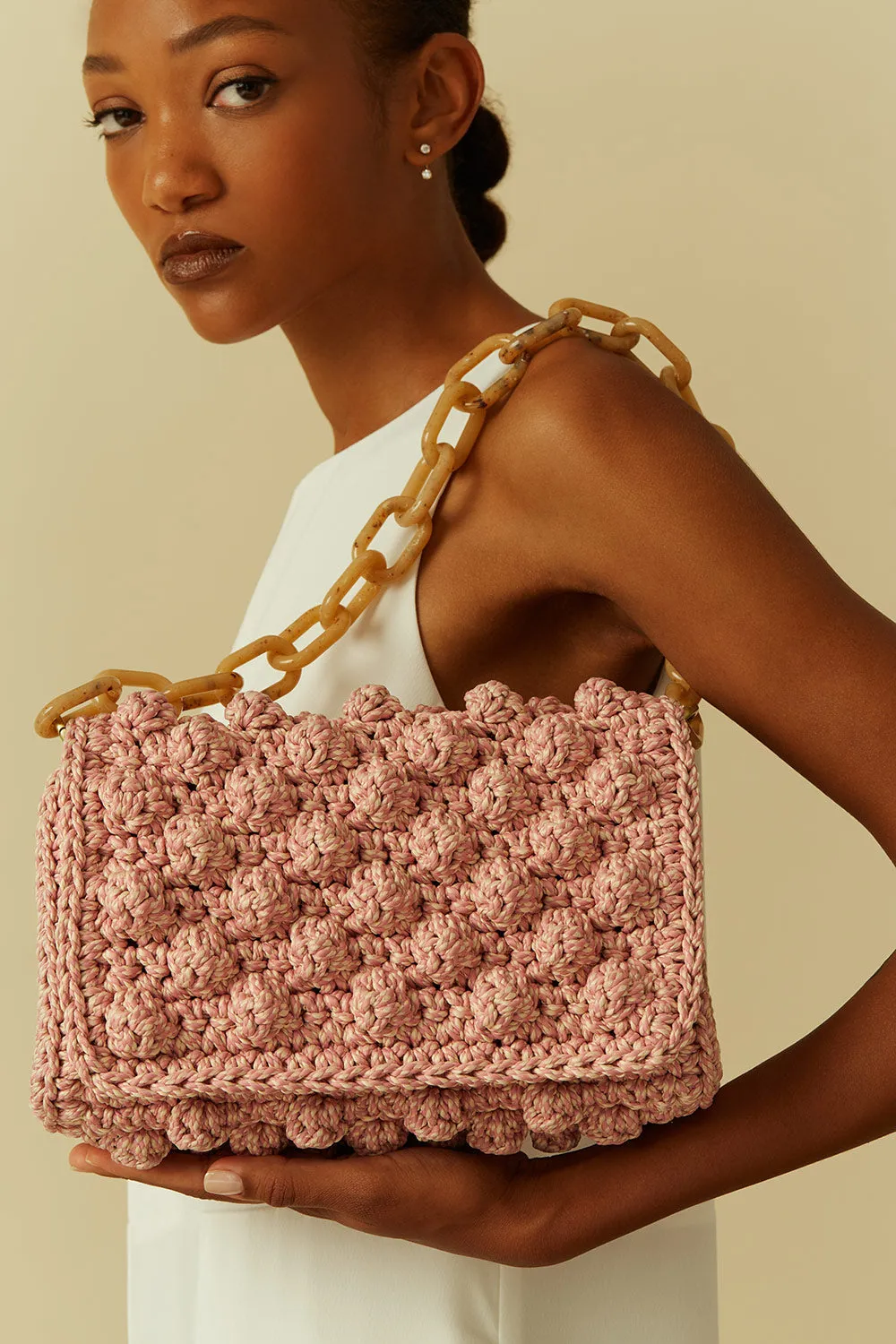 Lulu K Bubbles Bag - Pink/Nude