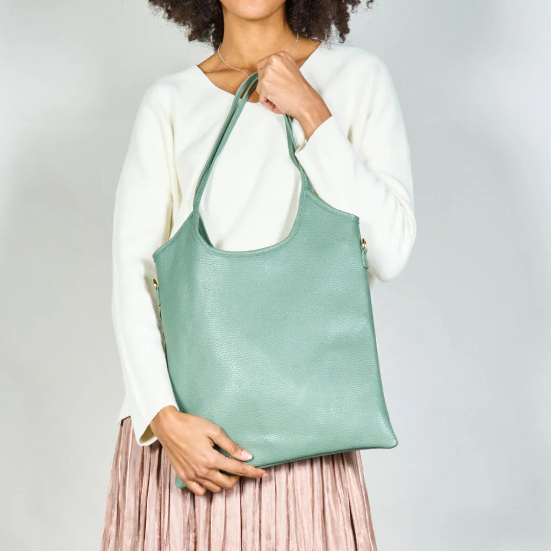 Minimalist soft tote bag with dual straps wholesale