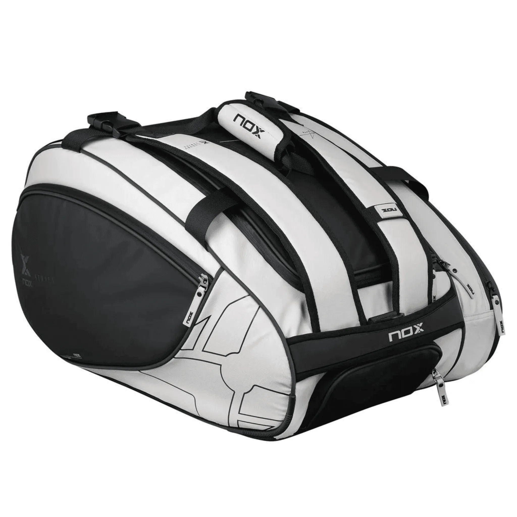 Nox LUXURY MASTER SERIES BLACK/WHITE PADEL BAG