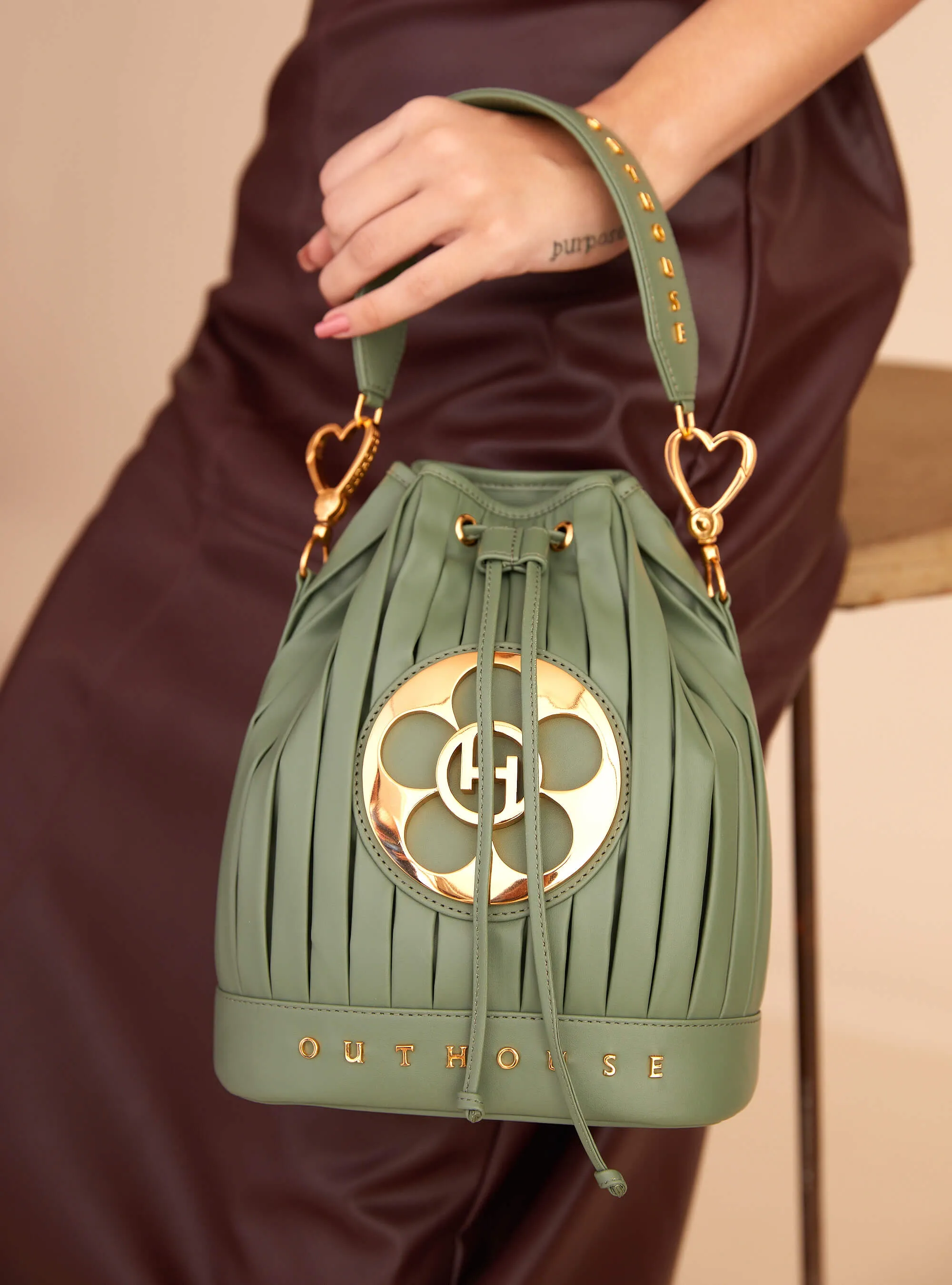 OH Poppi Bucket Bag in Fern Green