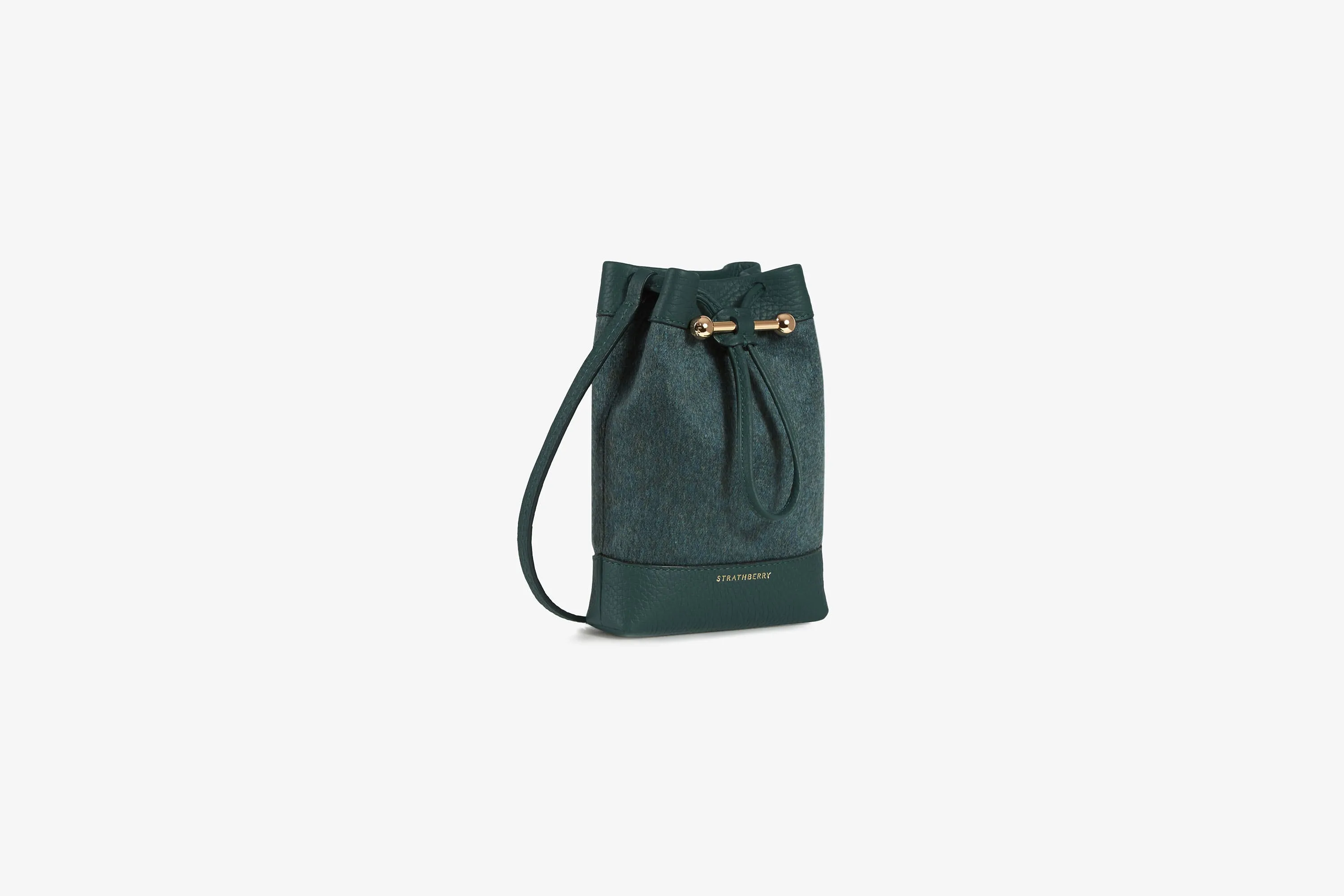 Osette Pouch - Cashmere Wool Bottle Green