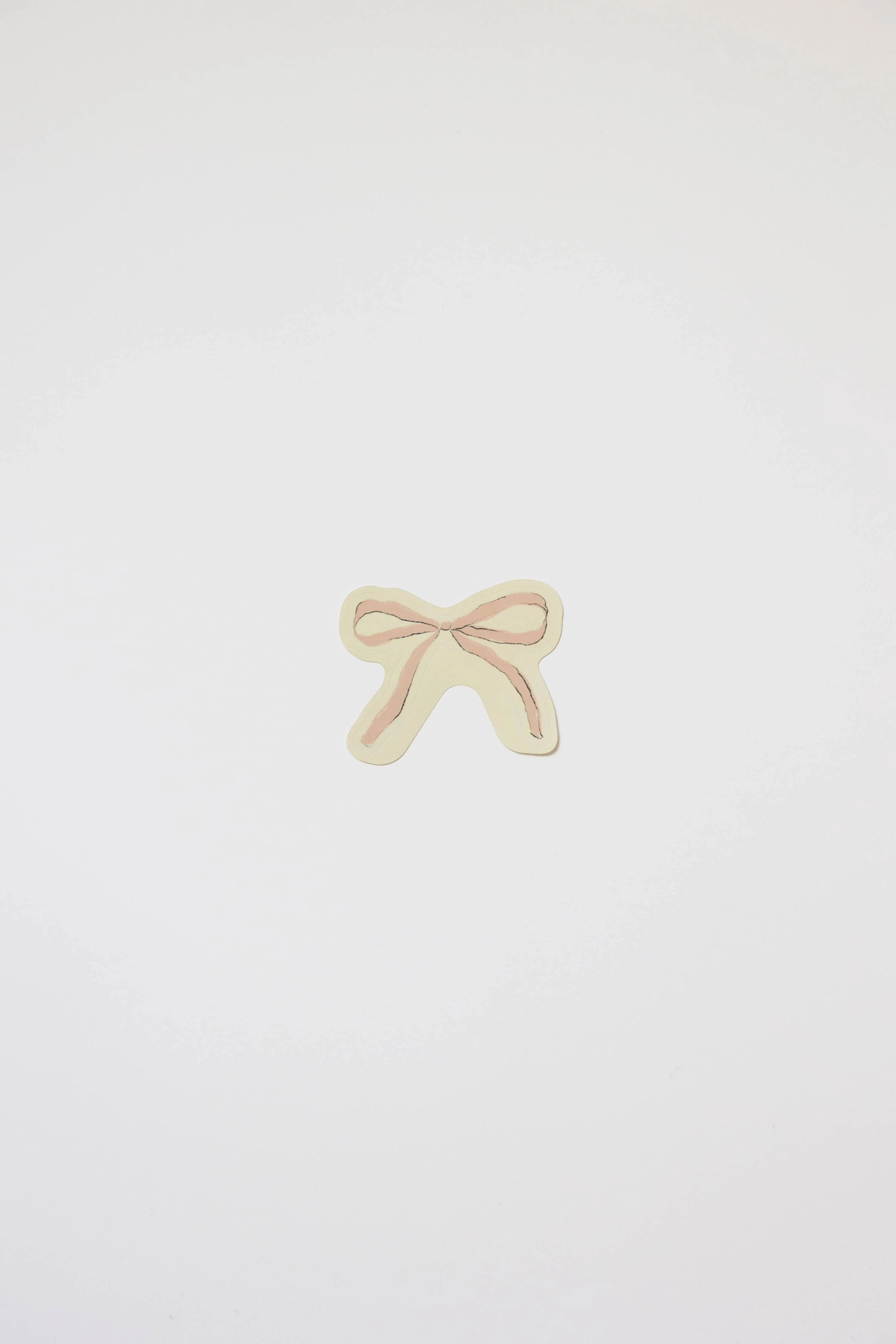 Pink Ribbon Bow Sticker