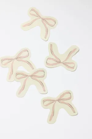 Pink Ribbon Bow Sticker