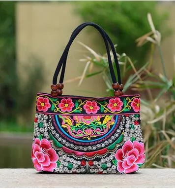 Price-promotion Women' handbag!New nice Embroidered Lady bags national trend handbag embroidered embroidery Lady carry bag