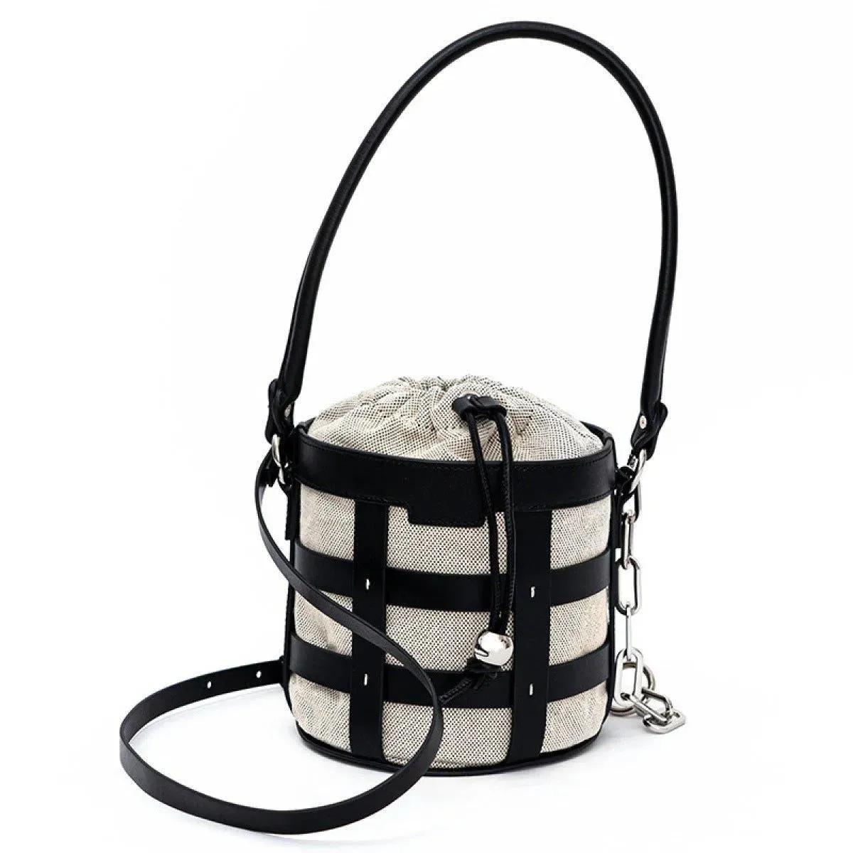 Round Bucket Shoulder Bag