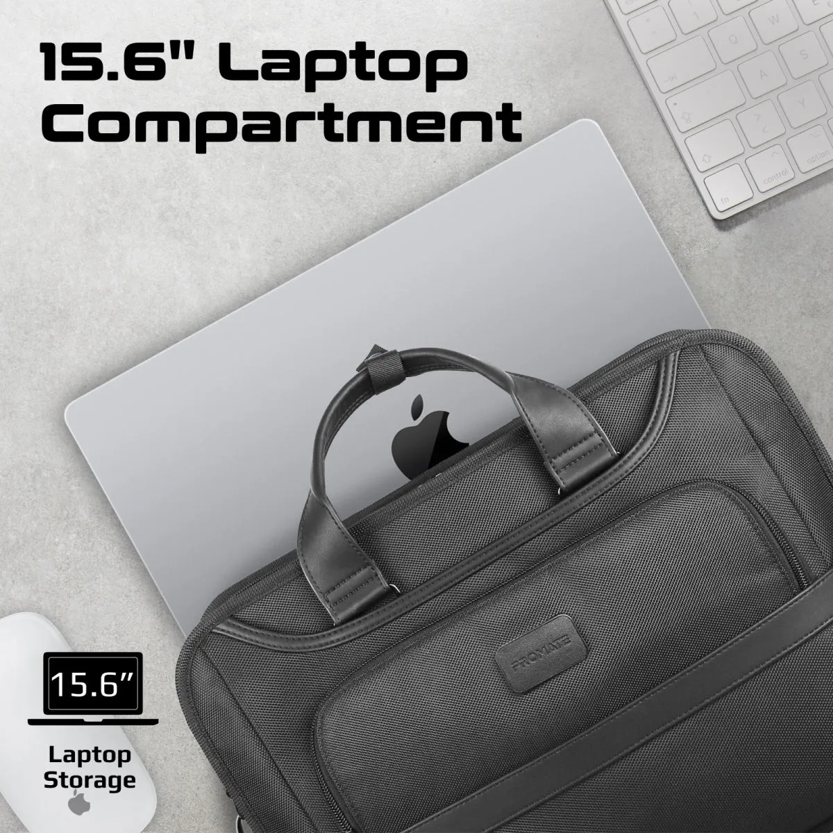 SecureStorage 15.6” Laptop Bag with Large Compartments