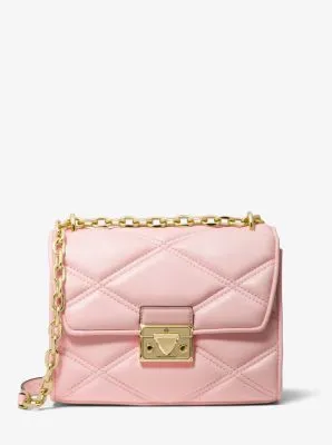 Serena Small Quilted Faux Leather Crossbody Bag