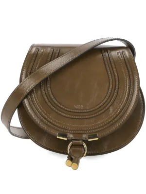 Small Marcie Saddle Bag in Leather