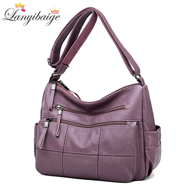 Soft Leather Crossbody Shoulder Bags