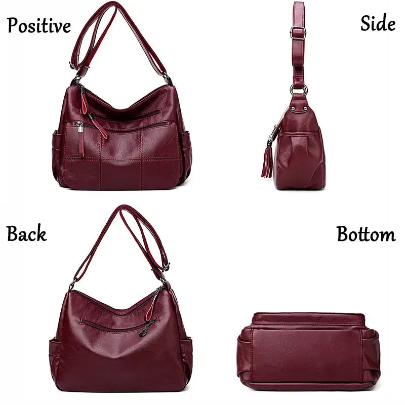 Soft Leather Crossbody Shoulder Bags