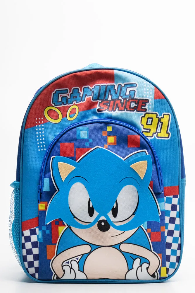 Sonic 3D Mask Back Pack Blue