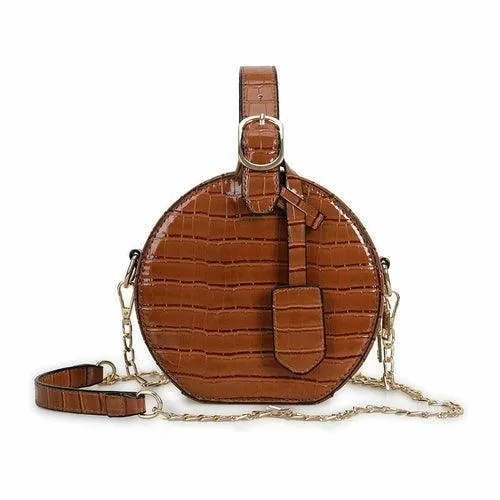 Street Fashion One-shoulder Small Round Messenger Bag