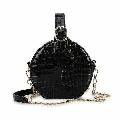 Street Fashion One-shoulder Small Round Messenger Bag