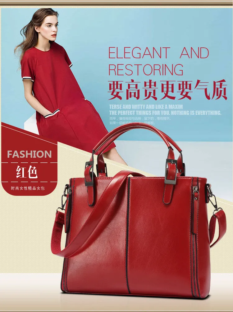 The new 2016 women handbag in Europe and the united Lady handbags PU leather female shoulder bag