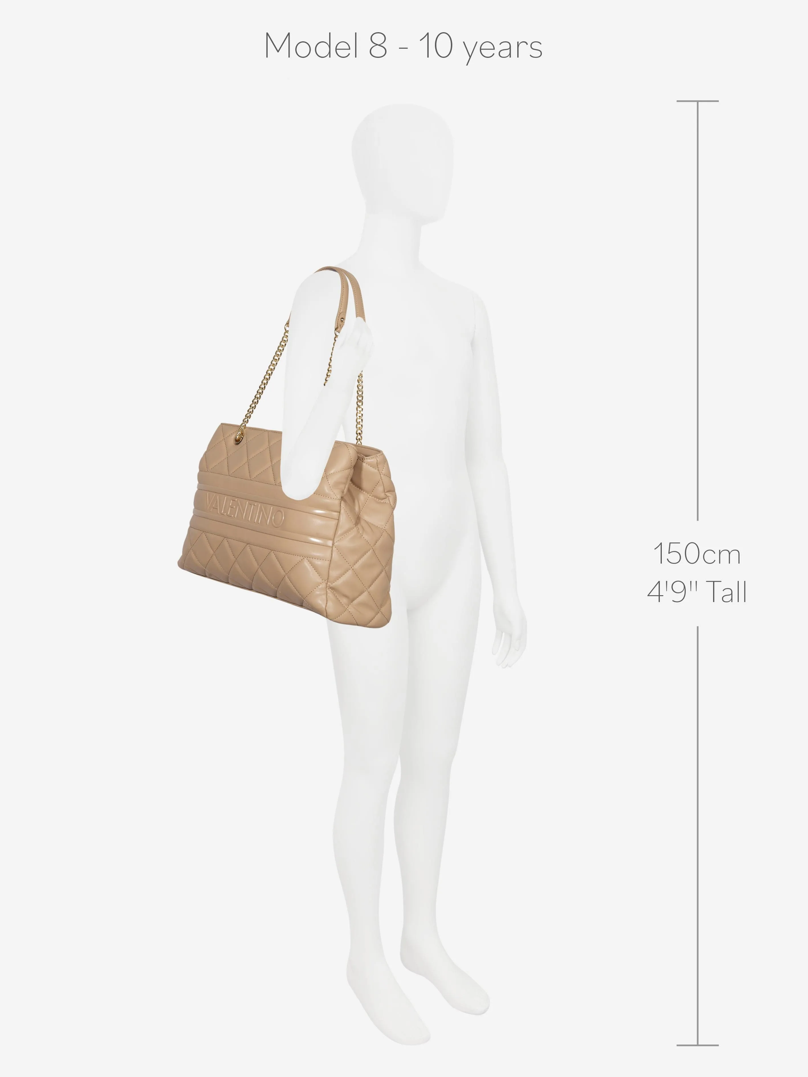 Valentino Girls Ada Tote Bag in Beige