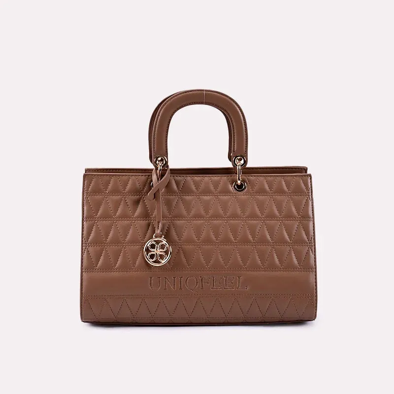 Vida Brown Casual Hand Bags 0331040