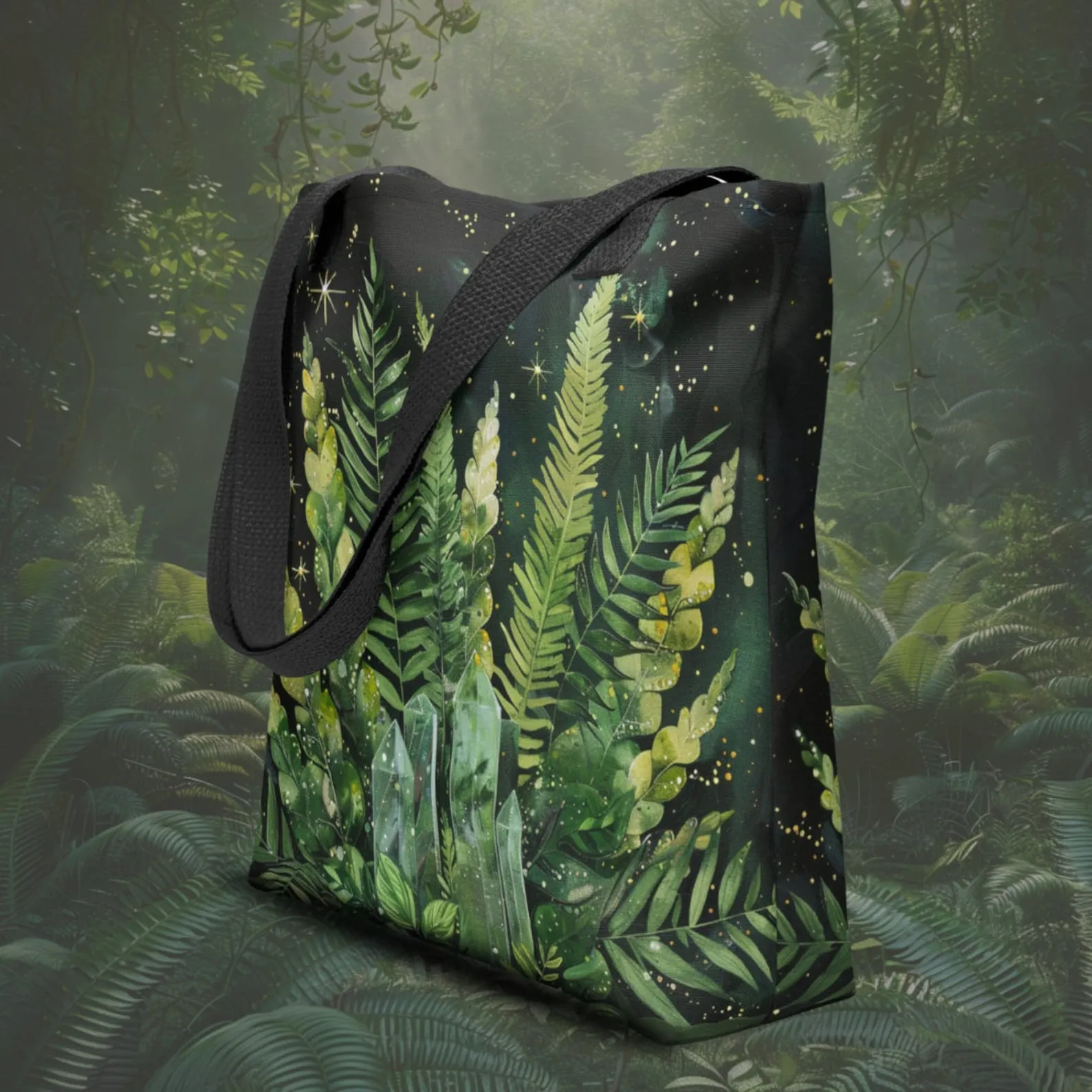 WSH - Fern - all over print gothic tote bag