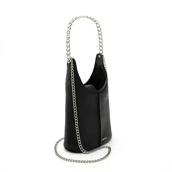 X Nihilo Cleo Leather Evening Bag Black