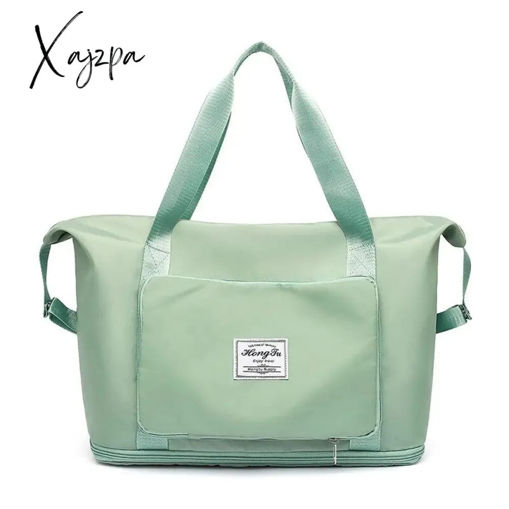 Xajzpa - Multifunctional Women Travel Bags New Large Capacity Folding Travel Bags Waterproof Tote Handbag Travel Duffle Bags