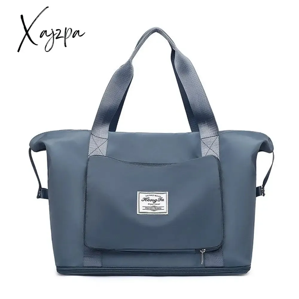 Xajzpa - Multifunctional Women Travel Bags New Large Capacity Folding Travel Bags Waterproof Tote Handbag Travel Duffle Bags