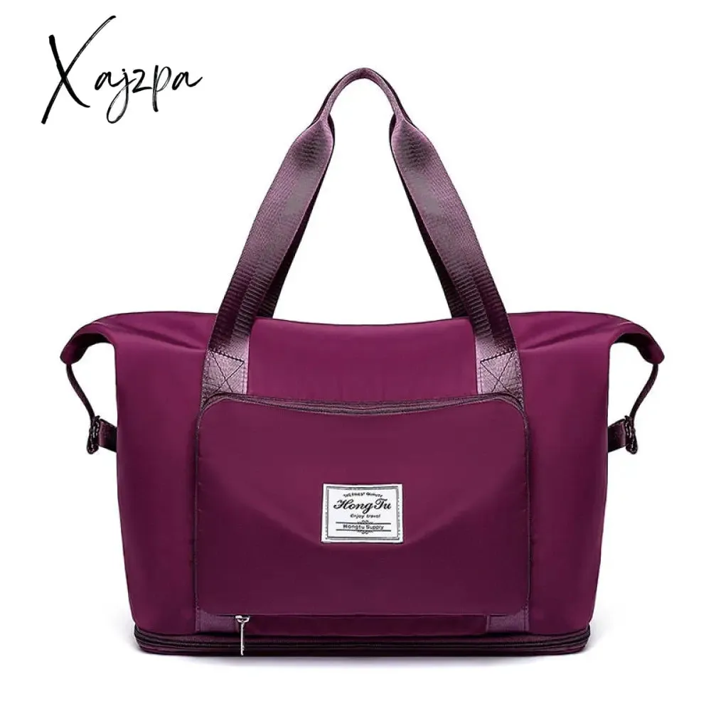 Xajzpa - Multifunctional Women Travel Bags New Large Capacity Folding Travel Bags Waterproof Tote Handbag Travel Duffle Bags