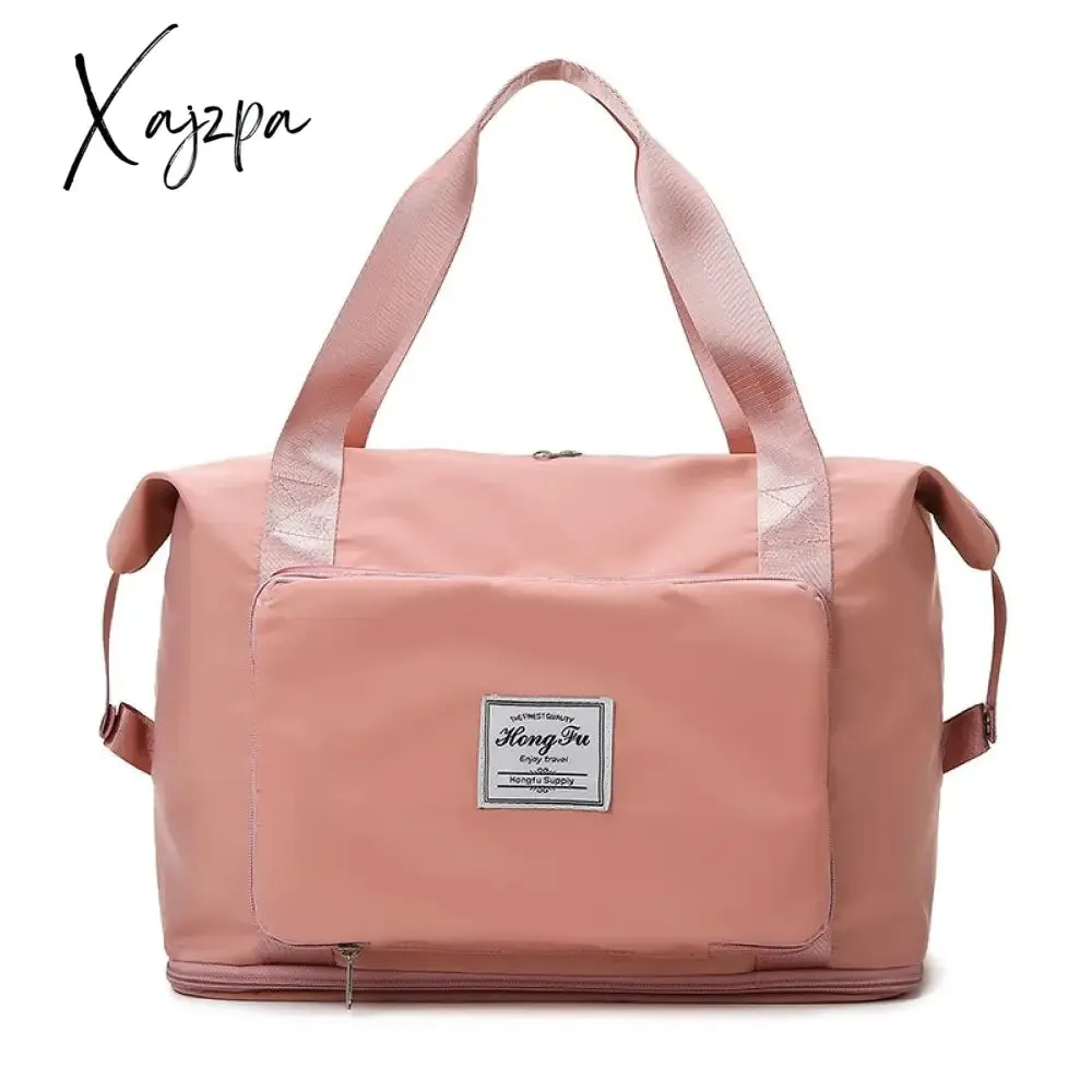 Xajzpa - Multifunctional Women Travel Bags New Large Capacity Folding Travel Bags Waterproof Tote Handbag Travel Duffle Bags