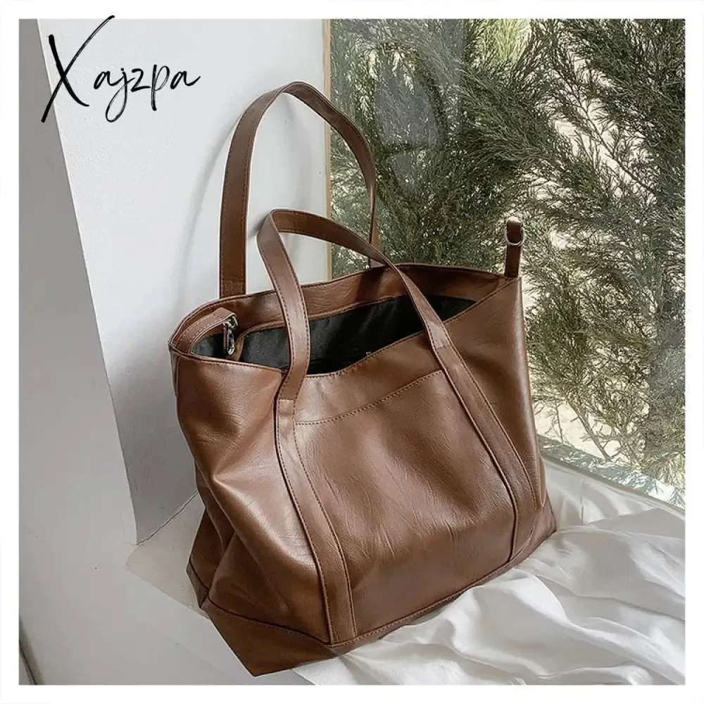 Xajzpa - Simple and Large-capacity Handbag Female Summer New Trendy Fashion High-quality Western-style Shoulder Bag Net Red Tote Bag