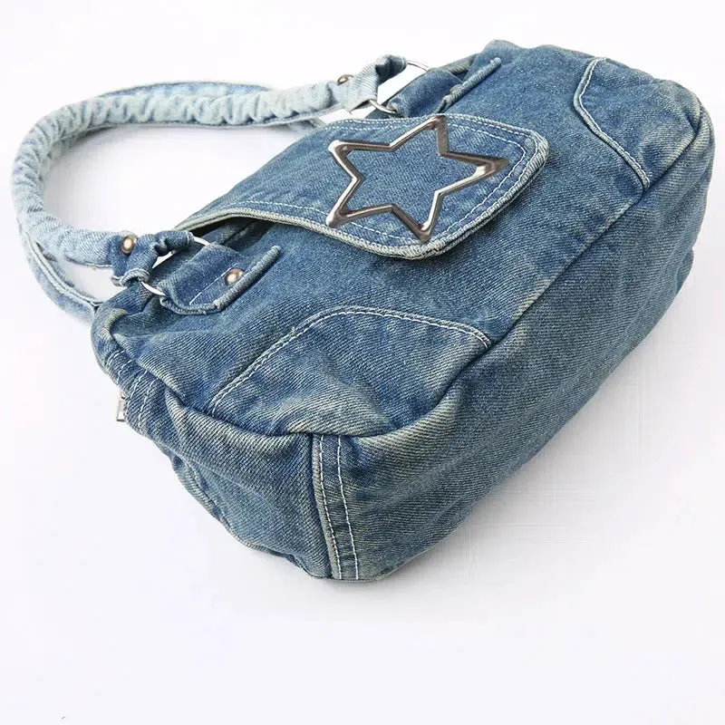 Y2K Star Denim Bag